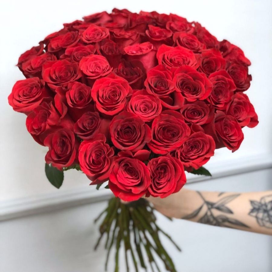 Красные розы от 11 шт (премиум)