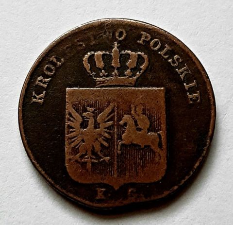 3 гроша 1831 Польское Восстание XF Редкость