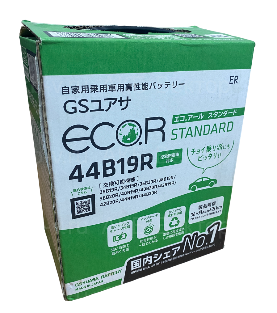 АКБ GS YUASA  Eco.R  EC-44B19R 40Ач 400А(CCA) пр.Япония оригинал
