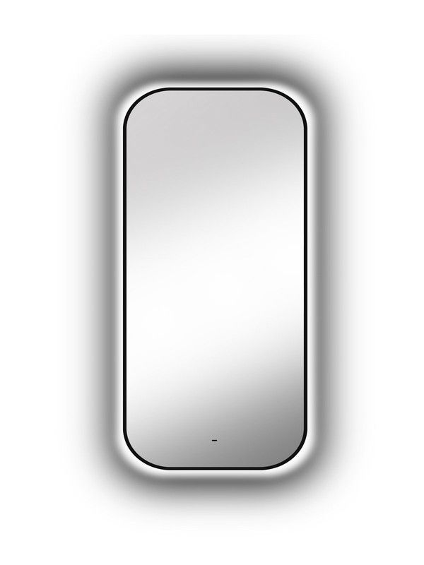 Зеркало Континент Torry Led с фоновой подсветкой, бесконтактным сенсором, черной окантовкой 600х1000 ЗЛП1531