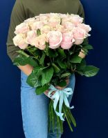 25 розовых роз Эквадор 60 см
