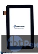 Сенсорное стекло (тачскрин)  Irbis TZ21 черное с рамкой