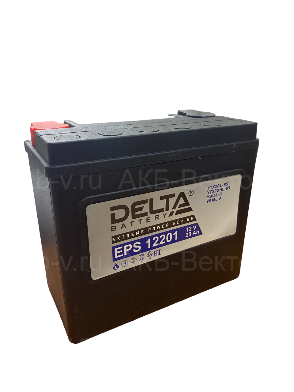 АКБ Delta EPS 12201 (20Ач 310А) YTX20L-BS (22г)