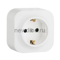 Legrand Quteo Белая Розетка с/з