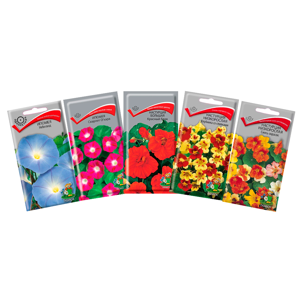 Набор семян Вьющиеся цветы (5 пакетов)