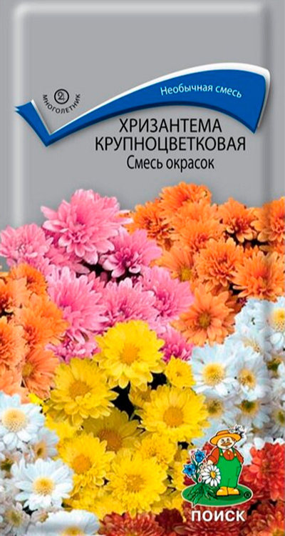 Семена Хризантема крупноцветковая Смесь окрасок 0,05 гр