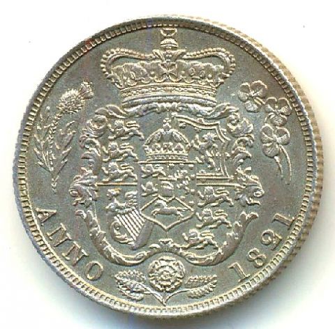 1 шиллинг 1821 Великобритания UNC Георг IV