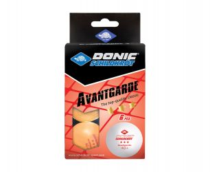 Мячики для настольного тенниса Donic Avantgarde 3* 40+, 6 шт, оранжевый 