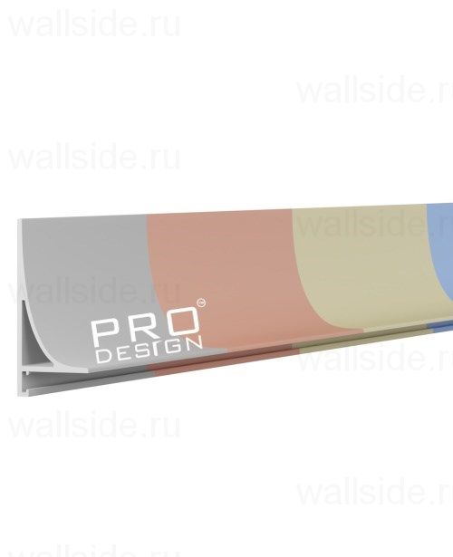 Щелевой плинтус Pro Design Corner L 584 крашенный по RAL