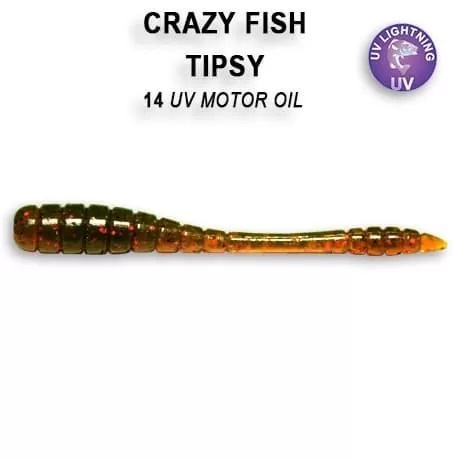 Приманка Crazy Fish Tipsy 2, цвет 14 - UV Motor OIL