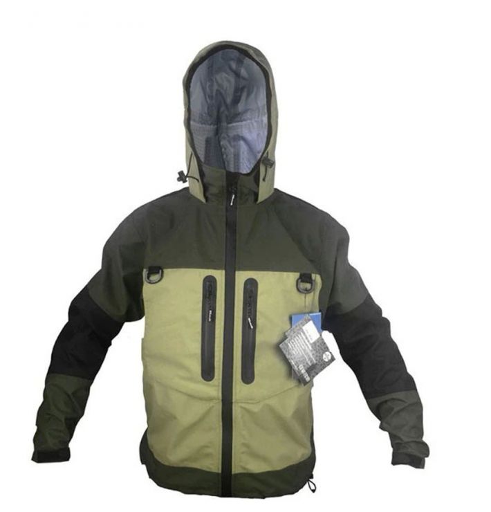 Куртка водонепроницаемая дышащая для ловли нахлыстом 8801, короткая (HYDROTECH)