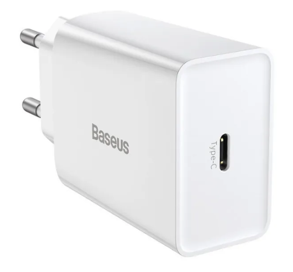 Сетевое зарядное устройство Baseus Speed Mini Quick Charger Type-C 20W (EU) White CCFS-SN02