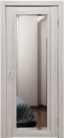 Межкомнатная Дверь Verda К-11 Лиственница Белая со Стеклом Зеркало / Верда