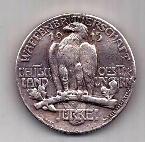медаль 1915 Германия Австрия Турция RARE