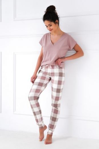 Пижама женская SENSIS Netty, футболка и брюки, розовый