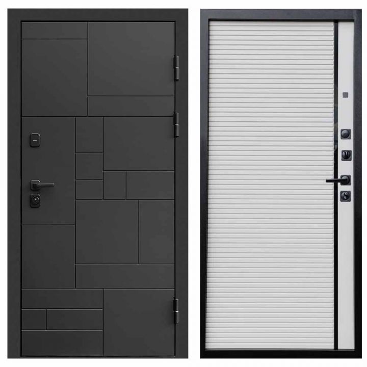 Входная дверь Termo-door Квадро BLACK Porte white