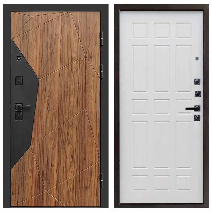 Входная дверь Termo-door Авангард BLACK Спарта лиственница Металлическая