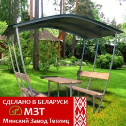 Беседка из поликарбоната Тюльпан белорусского производства