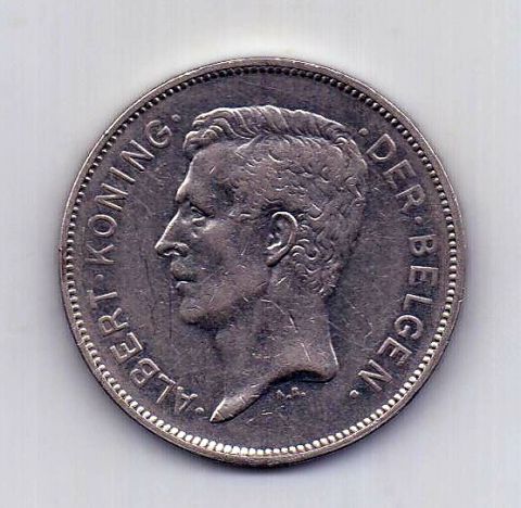 20 франков 1931 Бельгия AUNC Редкий тип