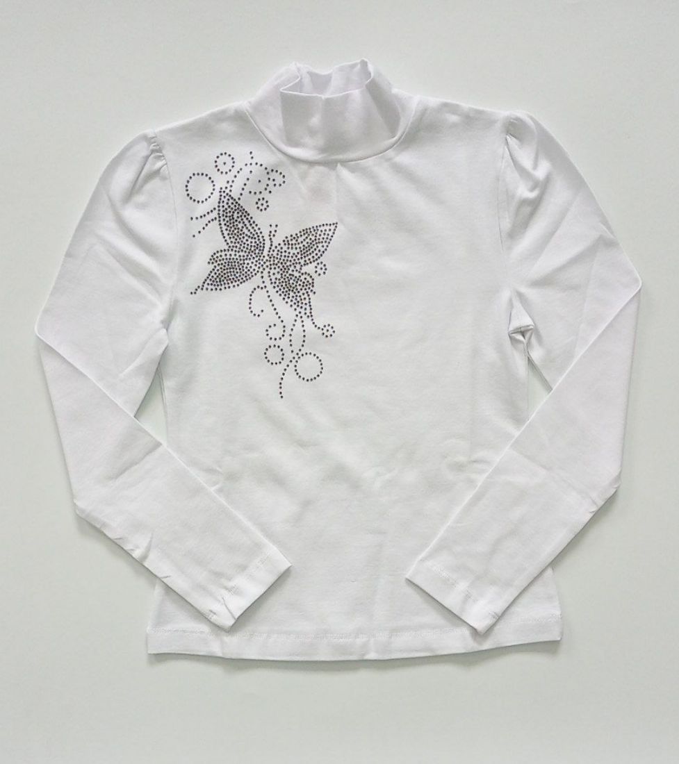 Блуза для девочки Бабочка-стразик