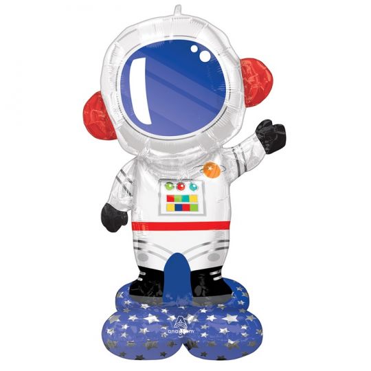 Космонавт ходячий фольгированный шар с воздухом