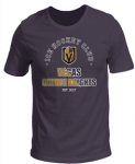 Футболка "Vegas Golden Knights" (Classic) печать, т-серая