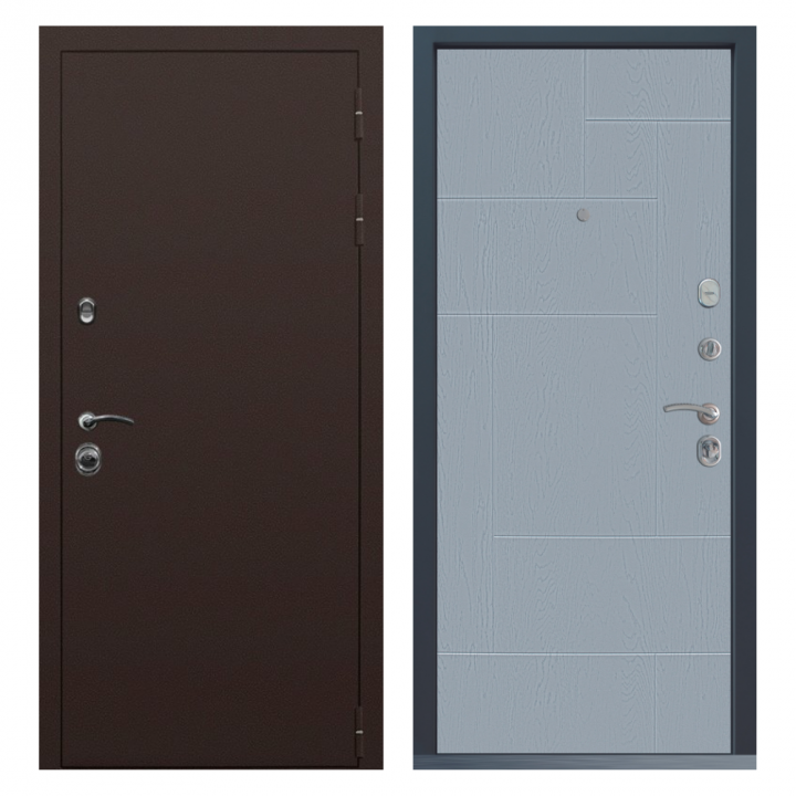 Входная дверь  Command Doors Браун 46 Альберо браш металлическая