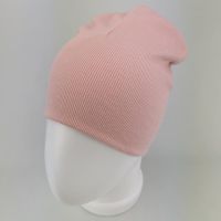 вд1639-83 Шапка двойная удлиненка кашкорсе Basic пудра