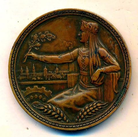 медаль 1930 Литва RARE AUNC
