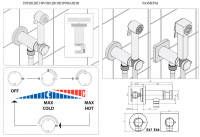 Встраиваемый гигиенический душ Bossini Talita Mixer Set E37006 030 хром схема 2