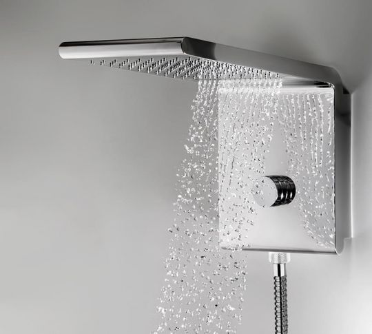 Настенный верхний душ Bossini Syncro rain Renovation 3 режима, с ручным душем I00594 схема 2