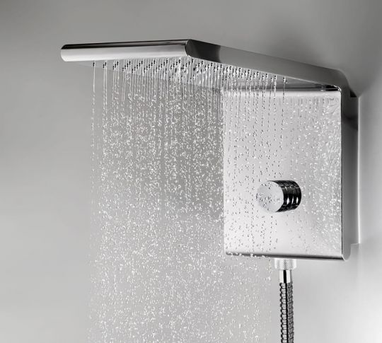 Настенный верхний душ Bossini Syncro rain Renovation 3 режима, с ручным душем I00594 схема 3
