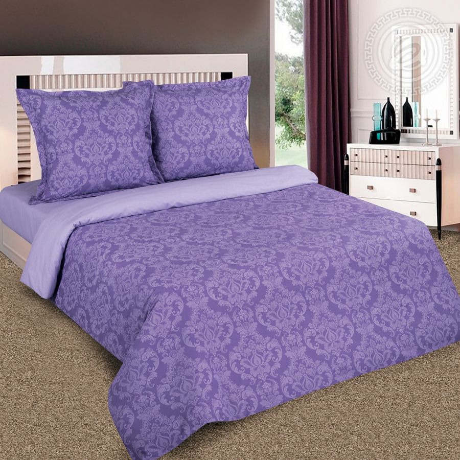 «Византия (Фиолетовый)» (DE LUXE "Радуга") постельное белье Поплин