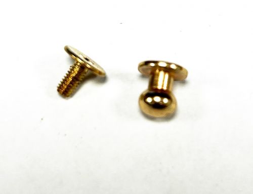 Кнопка кобурная винтовая 6 мм золото