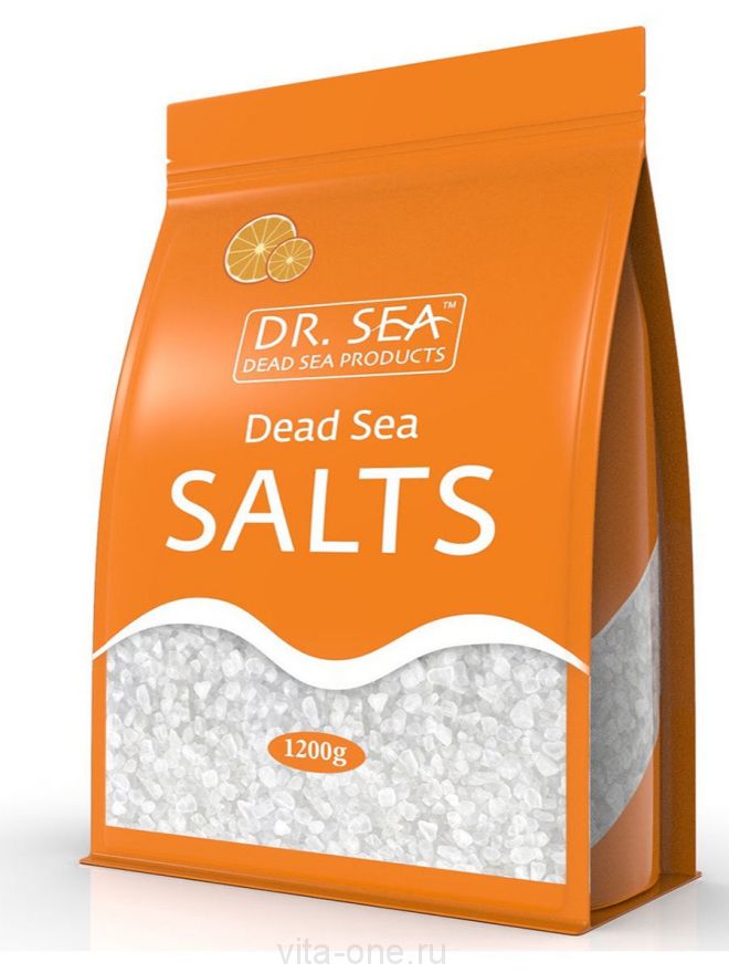 Соль Мертвого моря с экстрактом апельсина Dr.Sea (Доктор Сиа) (пакет 1200г)