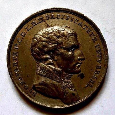 Медаль 1801 Франция Наполеон I Бонапарт RR
