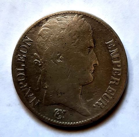 5 франков 1812 Франция Наполеон I Ла-Рошель XF