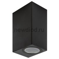 Светильник уличный UUL-P42A 2х6W-GU10 IP65 BLACK под две лампы GU10 архитектурный накладной корпус черный TM Uniel