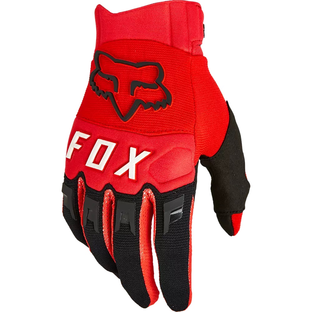 Fox Dirtpaw Fluorescent Red перчатки для мотокросса