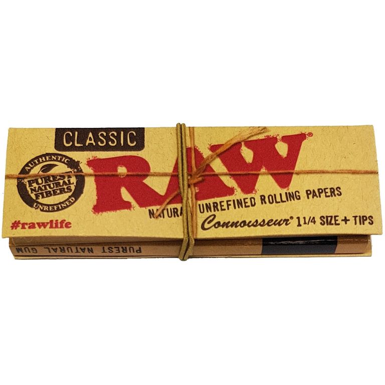 Бумажки с типсами "Raw Classic 1,1/4 + tips"