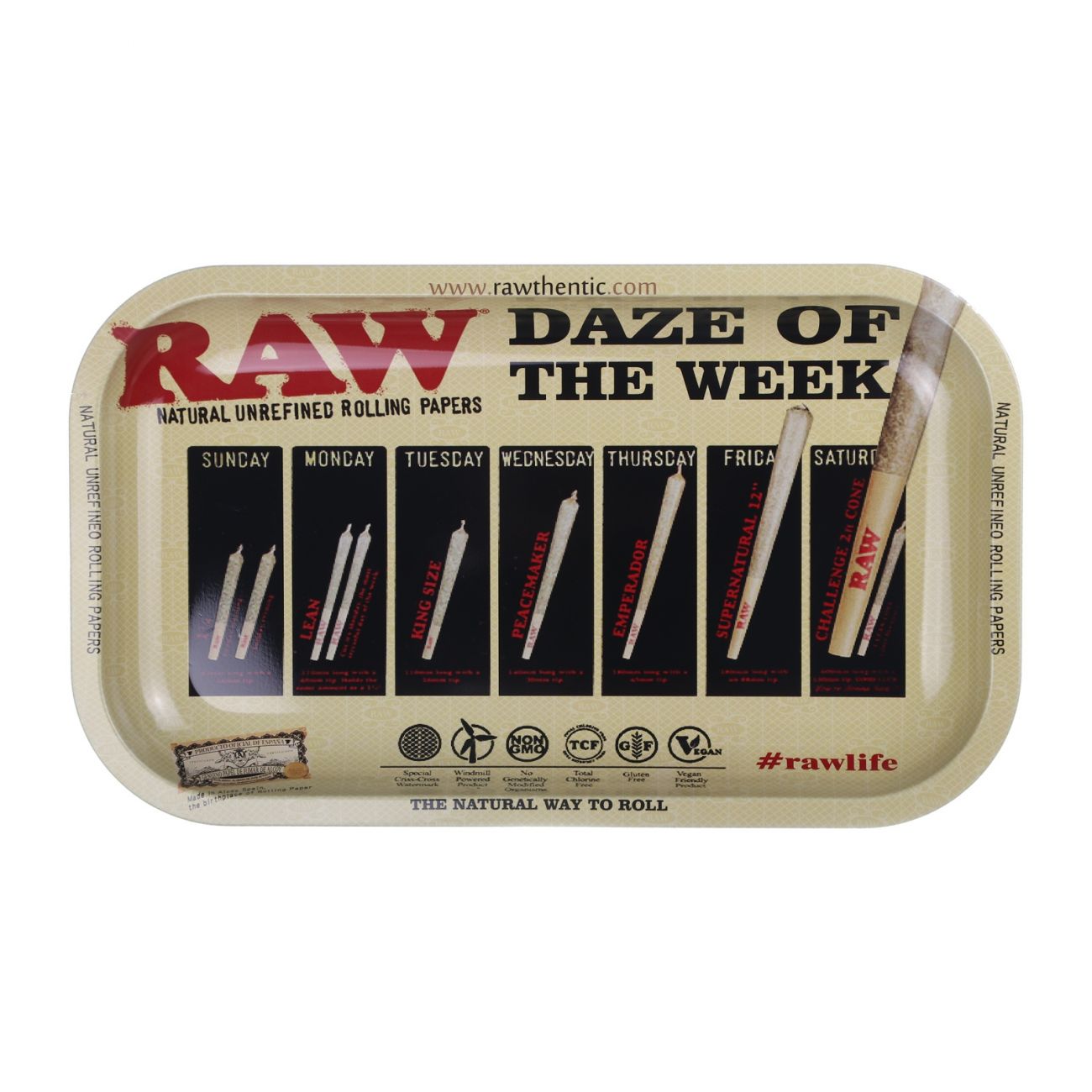 Поднос Raw Daze of the Week size M