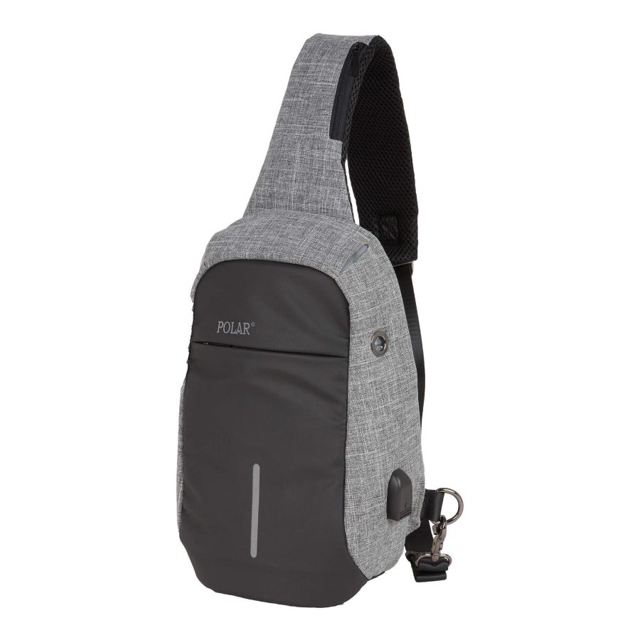 Однолямочный рюкзак П0075 (Серый) POLAR S-4617830075069