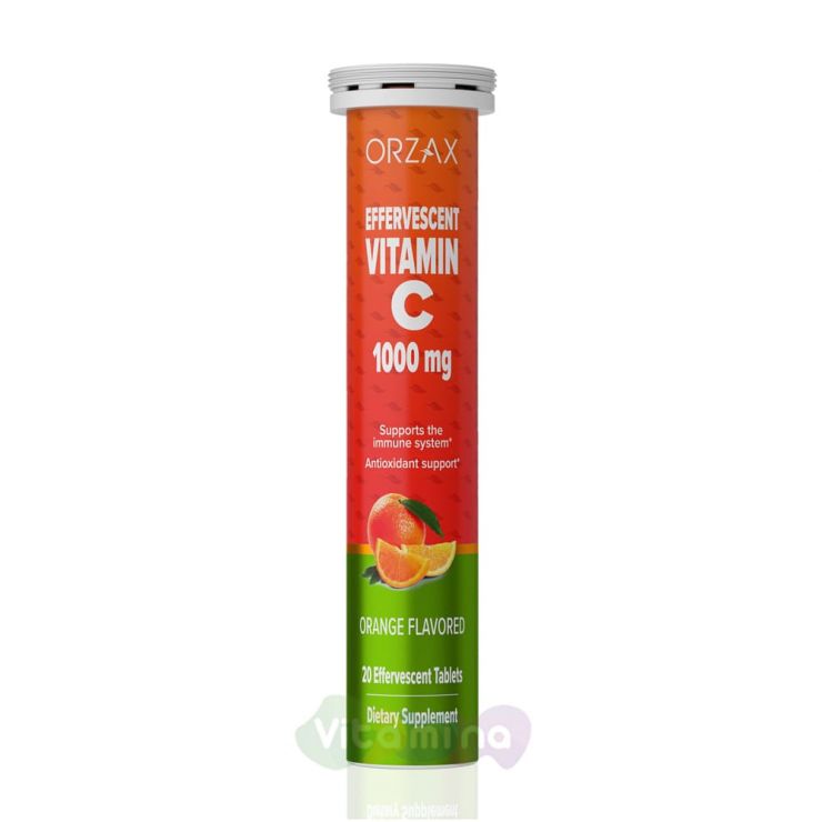 Orzax Эффективный Витамин C 1000 мг, 20 шт