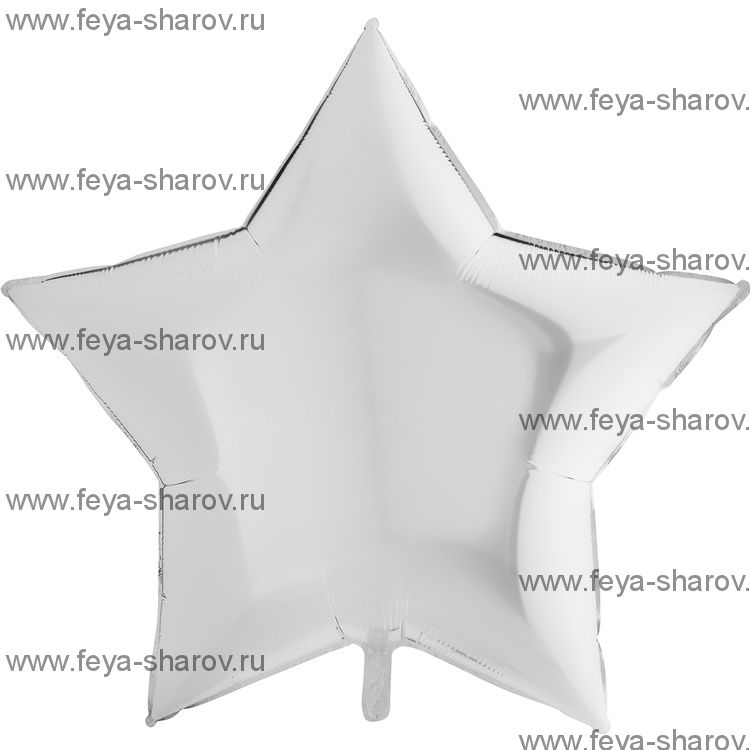 Шар Звезда Пастель White 91 см