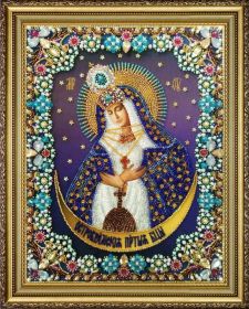 Картины Бисером p-425 Икона Божьей Матери Остробрамская фирменный набор для вышивки бисером купить в магазине Золотая Игла