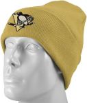 Шапка детская Reebok NHL Pittsburgh Penguins Youth Gold Basic Logo Knit Cuffed Beanie