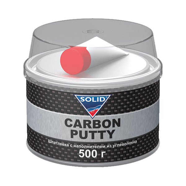 Solid PROFESSIONAL LINE CARBON PUTTY Наполнитель шпатлевка, с карбоновой нитью 500мл.