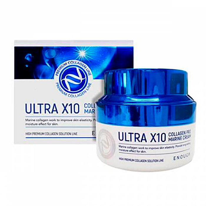 ENOUGH Крем для лица с коллагеном. Ultra X10 collagen pro marine cream, 50 мл.