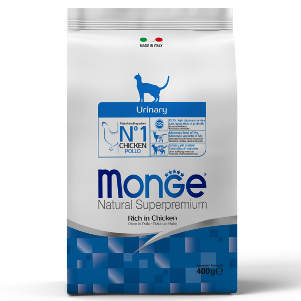 Сухой корм для кошек Monge Daily Line Urinary для профилактики МКБ с курицей