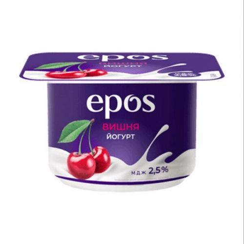 Йогурт EPOS густой с вишней 2.5% 120 г